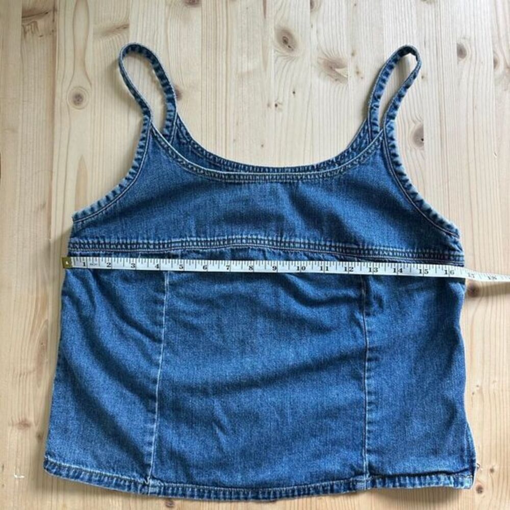 Vintage American Eagle Outfitters Denim Cami Tank Top Size M - Picture 7 of 8